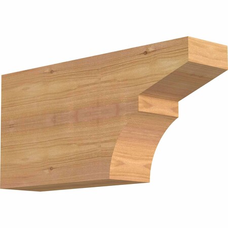 Ekena Millwork Monterey Smooth Rafter Tail, Western Red Cedar, 3 1/2"W x 8"H x 16"L RFT04X08X16MON00SWR
